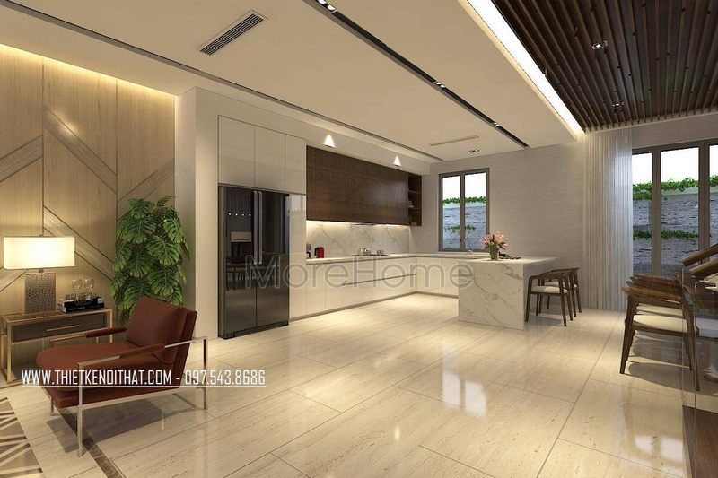 Những thiết kế nội thất phòng bếp hiện đại và đơn giản được áp dụng cho các loại nhà phố, chung cư, biệt thự.